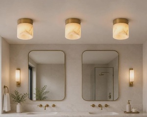 Contemporary Marble Ceiling Light Round Modern Interior Decor Indoor Living Room Fixture - Product Image 3
