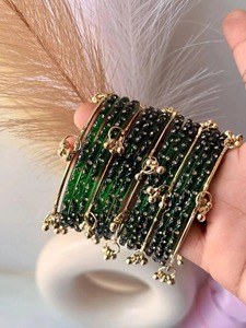 Forever Kashmiri Style Fashion Silver Plated Eco Friendly Bangles Women Stylish Trendy Stackable Wrist <b>Accessories</b> - Product Image 5