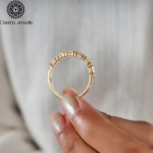Bague de fiançailles classique pour femme Charm_Jewells en argent avec moissanite taille coussin sertie en canal, certifiée IGI, 3 grammes - Product Image 2