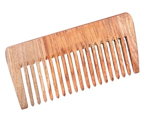 Peigne en bois de santal double face avec logo personnalisé Poignée PC portable de la plus haute qualité pour salon à domicile Voyage Hôtel Utilisation - Product Image 1