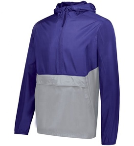 Chaqueta Cortavientos con Capucha y Cremallera para Hombre, Teñida en Prenda, Ligera, Impermeable, Transpirable y Ecológica para Uso en Exteriores - Product Image 4