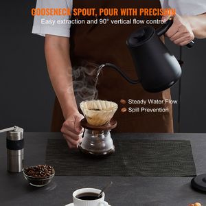 Bollitore Elettrico a Collo d'Oca da 1L, 1200W, Riscaldamento Rapido, Acciaio Inossidabile 304 per Alimenti, per Caffè/Tè e Acqua Calda - Product Image 5