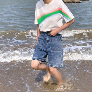 Pantalones Cortos de Mezclilla Elásticos para Hombre, Verano, Moda Casual, Corte Ajustado, Alta Calidad, OEM - Product Image 3