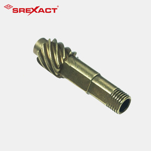 SREXACT Precision CNC Turned Brass <b>Worm</b> <b>Gear</b> Component - Product Image 3