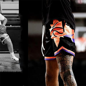 Shorts de basket-ball et de football en mesh pour adultes, service OEM, sublimation, taille élastique, séchage rapide - Product Image 5