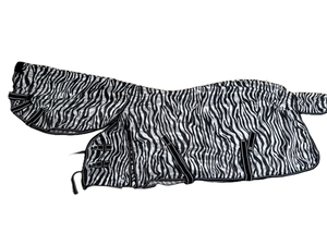 Couverture anti-mouches pour cheval à imprimé zèbre, en maille, légère, pour l'été, pour l'équitation - Product Image 3