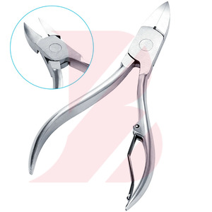 Mirror Finish Stainless Steel Thick Nail Nippers Clippers And Nail <b>File</b> Chiropody Toenail Remover Kit Podiatry Instruments - Product Image 6