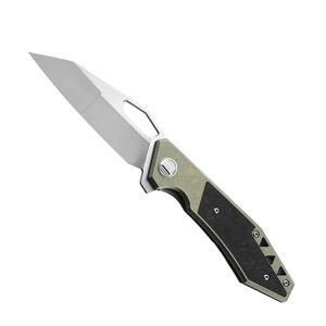 Cuchillos Plegables Elegantes con Geometría de Hoja Moderna, Mango de Agarre Seguro y Mecanismo de Apertura Manual Suave para Senderismo y Camping - Product Image 1