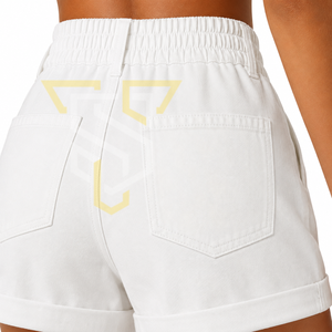 Shorts de Mujer de Cintura Alta en Cuero Sintético, Elegantes, Casuales, Elásticos, Pantalones Cortos de Moda para Verano - Product Image 6