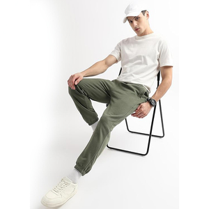 Skinny Tapered Jogger <b>Pants</b> <b>Men</b> Zipper Pockets Premium Cotton Blend <b>Running</b> Sweatpants - Product Image 4