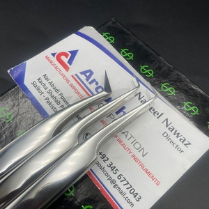 แหนบต่อขนตาสแตนเลสแบบแข็งพร้อมปลายแหลมออกแบบโลโก้ได้ตามต้องการอย่างยั่งยืนสำหรับการต่อขนตา - Product Image 4