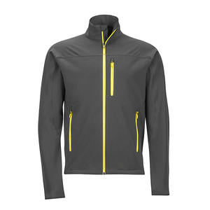 Chaqueta Softshell de Alta Calidad para Hombre, OEM ODM, Venta al Por Mayor, Logotipo Personalizado, Mangas Completas, Capucha, Cierre Frontal, Tela Teñida - Product Image 6