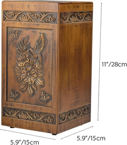 Urnas de Cremación de Madera de Diseño Único y Alta Calidad para Adultos, Urnas Funerarias de Madera, Tamaño Personalizado, Artículos Funerarios - Product Image 2