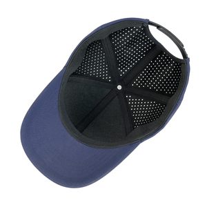 Casquette de baseball unisexe bleue à 6 panneaux, respirante, en maille, ajustée, pour les activités de plein air, printemps, été, usage décontracté - Product Image 6