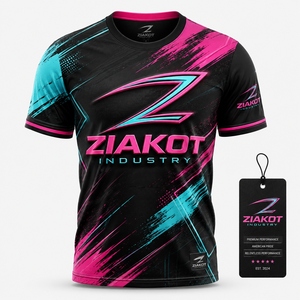 เสื้อยืด ZIAKOT ดีไซน์ใหม่สำหรับผู้ชาย ลายพิมพ์ 3 มิติ ออกแบบลวดลายมหาสมุทรพร้อมคลื่นแบบนามธรรม สไตล์ฟลูอิดอาร์ต สำหรับการแสดง - Product Image 2