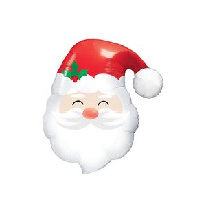 12 pezzi palloncini con testa di Babbo Natale in lamina per feste di compleanno a tema natalizio decorazioni per feste Decorative - Product Image 2