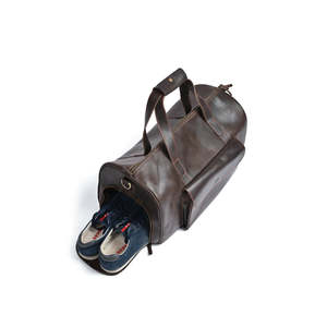 Bolsa de Viaje de Cuero Estilo Diseñador, Gran Capacidad, Multifuncional, para Gimnasio, con Pedidos Personalizables al por Mayor - Product Image 6