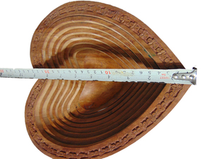 Wooden Apple Shaped Foldable Fruit Basket Handcrafted <b>Collapsible</b> <b>Storage</b> Basket for Fruits and Vegetables - Product Image 2