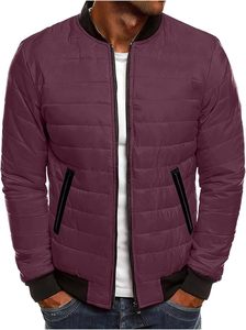 Blouson Homme Style Letterman Vintage Classique Style Aviateur Décontracté Zippé Streetwear Col Montant Écologique Respirant Hiver - Product Image 2