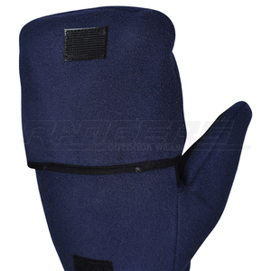 Mitaines convertibles en polaire sans doigts avec rabat, double couche de chaleur pour l'extérieur, gants de camping d'hiver - Product Image 4