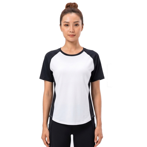 T-shirts de yoga pour femmes, vêtements de sport à domicile, t-shirts d'exercice légers à manches courtes pour femmes, t-shirts de yoga sportifs pour femmes - Product Image 5