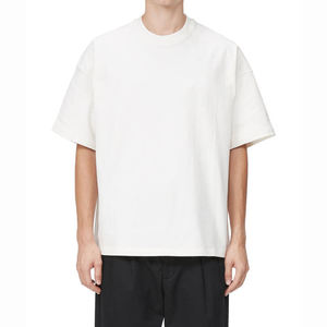 Wholesale Oversized Crop Boxy Fit Tshirt Spandex/Cotton 180gsm Men's <b>Drop</b> Shoulder Streetwear Eco-Friendly Breathable T-Shirts - Product Image 1