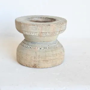 Vintage Wooden Handcrafted Agriculture Seed Bijni Candle Holder Stand for Garden Entryway <b>Console</b> <b>Table</b> Living Room Bedroom - Product Image 2