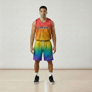 Custom Design Team Name Applique <b>Basketball</b> <b>Shorts</b> Uniform Set for Men <b>Women</b> Training Sublimation Sportswear Dress Jerseys - Product Image 3