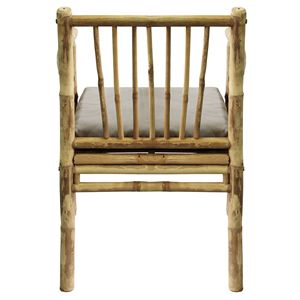 Wholesale Bamboo Garden Chair Natural Outdoor Indoor Patio Seating with Cushion Durable Comfortable Design Furniture OEM ODM - Product Image 4