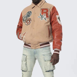 Chaqueta Varsity de Lana para Hombre, Nueva Colección, con Bordado Personalizado y Parches - Product Image 1