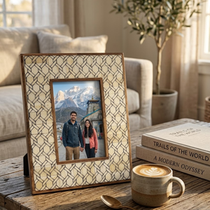 Luxury Handcrafted Bone Inlay Photo <b>Frame</b> <b>4x6</b> Inch | Premium Decorative Picture <b>Frame</b> for Tabletop Office Desk Home Decor Use - Product Image 4