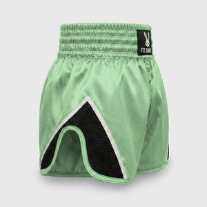 Premium Muay Thai boxing <b>shorts</b> with satin fabric lightweight comfort elastic waistband ideal for training sparring <b>kickboxing</b> - Product Image 3