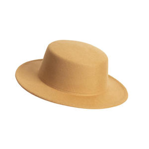 Fashion Polyester Fedora Hat for Women <b>Men</b> Classic Character Casual <b>Flat</b> Wide Brim Jazz <b>Cap</b> - Product Image 3
