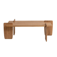 Table basse rectangulaire Vandana Aston Flux en bois d'acacia