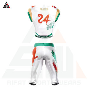 Lüks Kalite Büyük Beden Amerikan Futbolu Forması, Özel Şeritler, Üstün Kaliteli Kumaş, Özelleştirilebilir Renkler ve Logolar - Product Image 3