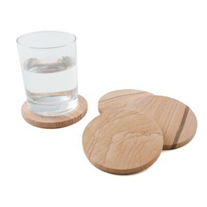 Posavasos redondos modernos de madera natural, juego de posavasos ecológicos para bebidas, para decoración de mesa en el hogar o restaurante. - Product Image 3