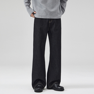 Pantalon en cuir droit pour homme, personnalisé, vente en gros, hiver 2026, écologique, respirant, séchage rapide, léger, vêtement de mode d'extérieur - Product Image 4