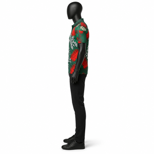 Nouvelle Arrivée 2026 – Polo Personnalisé à Imprimé Tribal Polynésien, Respirant, Anti-humidité, Manches Courtes, Décontracté, pour le Golf – Vente en Gros - Product Image 2