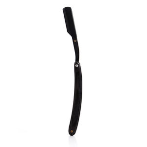 Wood Handle High Straight Razor Stainless Steel <b>Blade</b> Single <b>Blade</b> <b>Barber</b> Shop Use for Face Shaving Smooth Comfortable - Product Image 1