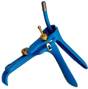 Spéculum vaginal en acier inoxydable bleu certifié Classe I, à usage chirurgical, manuel - Product Image 4