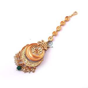 Mayra Antique Designer Maangtika-Cultural Collectible Jewelry - Product Image 4