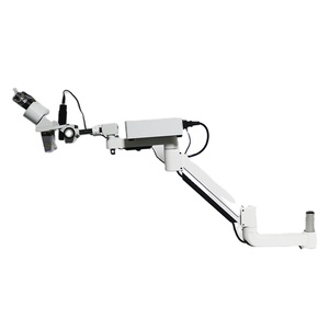 Microscope endodontique gris de type clip pour fauteuil dentaire, optique ophtalmique LED avec caméra, bon prix - Product Image 1