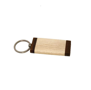 40 Kits de Llaveros de Madera, Suministros para Manualidades, Discos Rectangulares Transparentes, Otros Llaveros Hechos a Mano, para Regalo - Product Image 1
