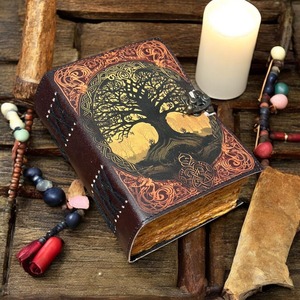 Genuine Leather printed <b>Journal</b> Notebook Handmade Vintage <b>Writing</b> Diary Refillable Travel Notebook - Product Image 4