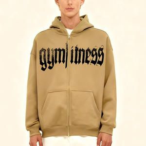 Fashion Regular Fit Heavyweight 100% Cotton Premium Digital Printing Anti-Wrinkle Pocket Men's <b>Soft</b> Brushed Fleece <b>Hoodie</b> - Product Image 5