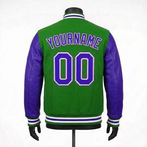 Chaquetas Varsity para Hombre, Nuevas, Último Estilo, Personalizadas con Logotipo, Talla Grande, Transpirables, con Cuello Alto y Logotipo Frontal - Product Image 3