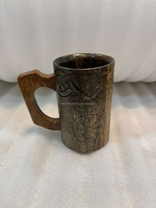 แก้วเบียร์ไม้กระถินเทศทันสมัย ป้องกันการรั่วซึม สำหรับงานหรูหรา แก้วกาแฟไม้ธรรมชาติ ปลอดภัยสำหรับอาหาร - Product Image 5