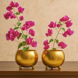 Jarrón Moderno de Metal para Mesa con Flores Amarillas, Decoración de Interiores para el Hogar, Maceta de Metal de Alta Calidad para Regalo de Inauguración - Product Image 5