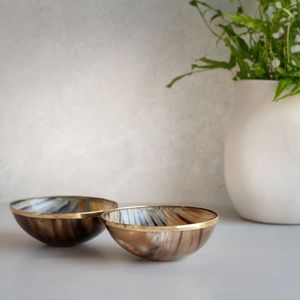 Buey hecho a mano Vaca y cuerno de búfalo afeitado y tazón para servir para jabón y comida - Product Image 5