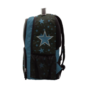 Sac à dos de cheerleader durable avec finition scintillante, compartiment à chaussures séparé, poches d'organisation et coutures robustes pour la gym et les voyages - Product Image 3